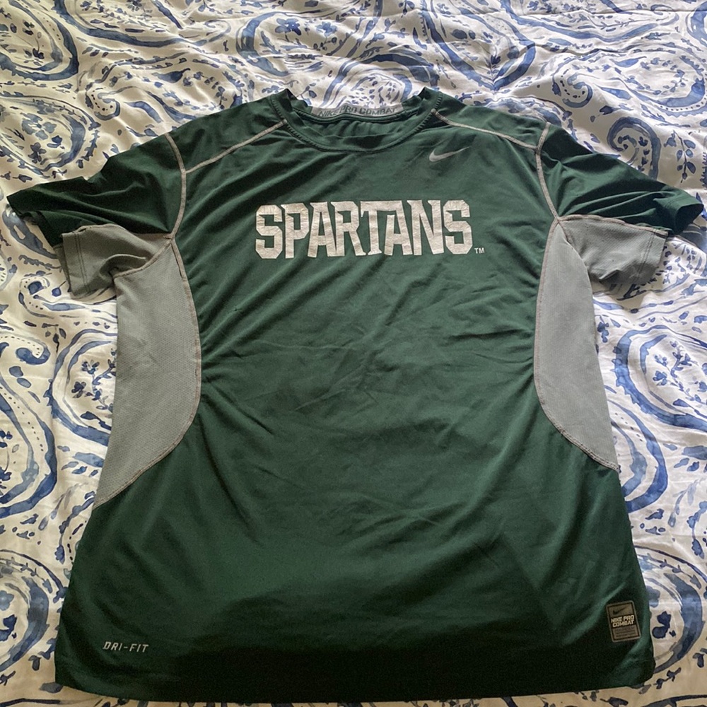 Michigan State Nike Pro-Combat Short Sleeve Shirt XL